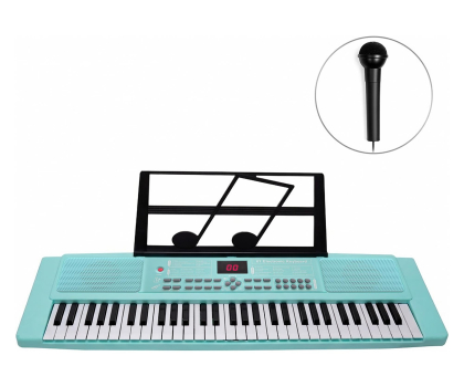 Instrument muzyczny MusicMate Keyboard MM-04 KeyDeluxe Turkusowy